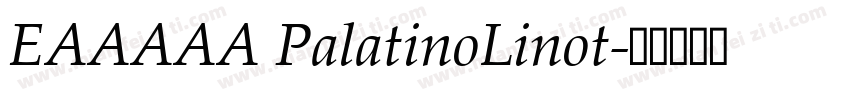 EAAAAA PalatinoLinot字体转换